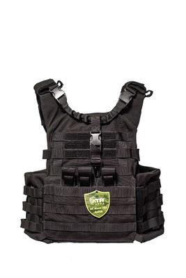 NIJ IIIA Black Tactical Military Ballistic Vest Level 4 Plate Carrier