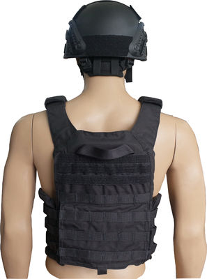 Soft Black Kevlar Carbon Fiber Ballistic Vest Plate Carrier NIJ IIIA