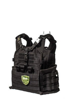 NIJ IIIA Black Tactical Military Ballistic Vest Level 4 Plate Carrier