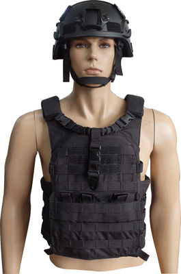 Soft Black Kevlar Carbon Fiber Ballistic Vest Plate Carrier NIJ IIIA