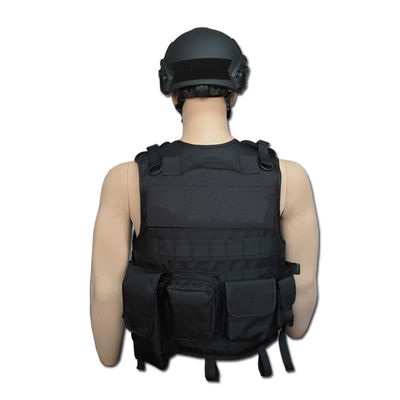 600D Polyester Outdoor Military And Police Equipment Tactical Body Armor Vest With Pouches